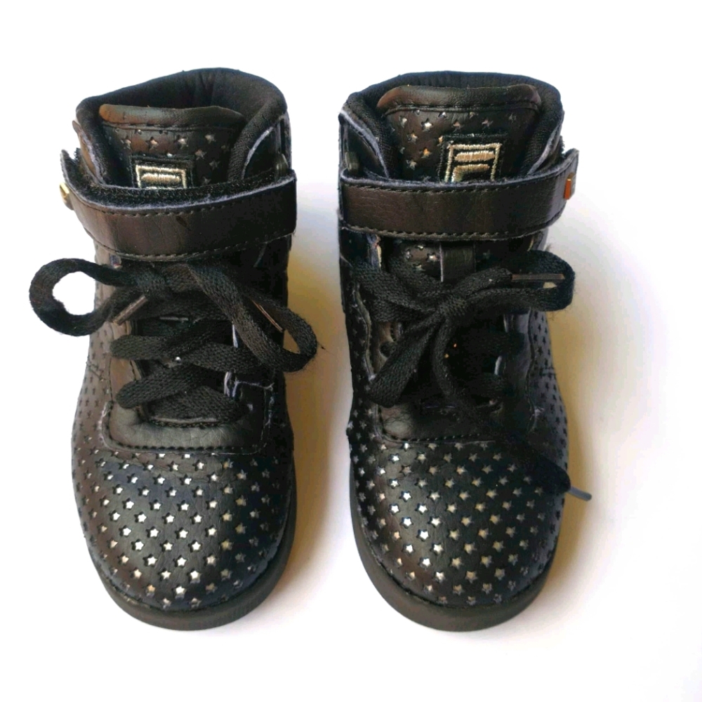 2 for $20 Fila Girl's High Top Black Sneakers
